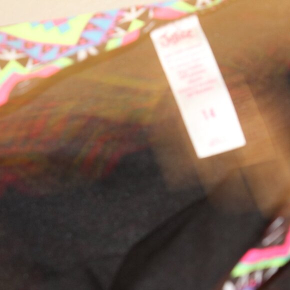 Multi Color 2 Pcs Justice Tankini Swimsuit Size 14 - Picture 4 of 10